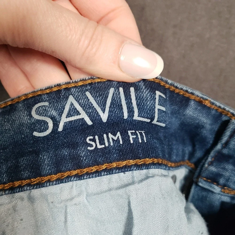 French Connection Savile Slim Fit Jeans Mens W30 L30 Blue Medium‎ Wash Denim